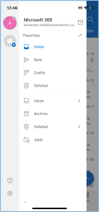 Microsoft Outlook on IOS sign in